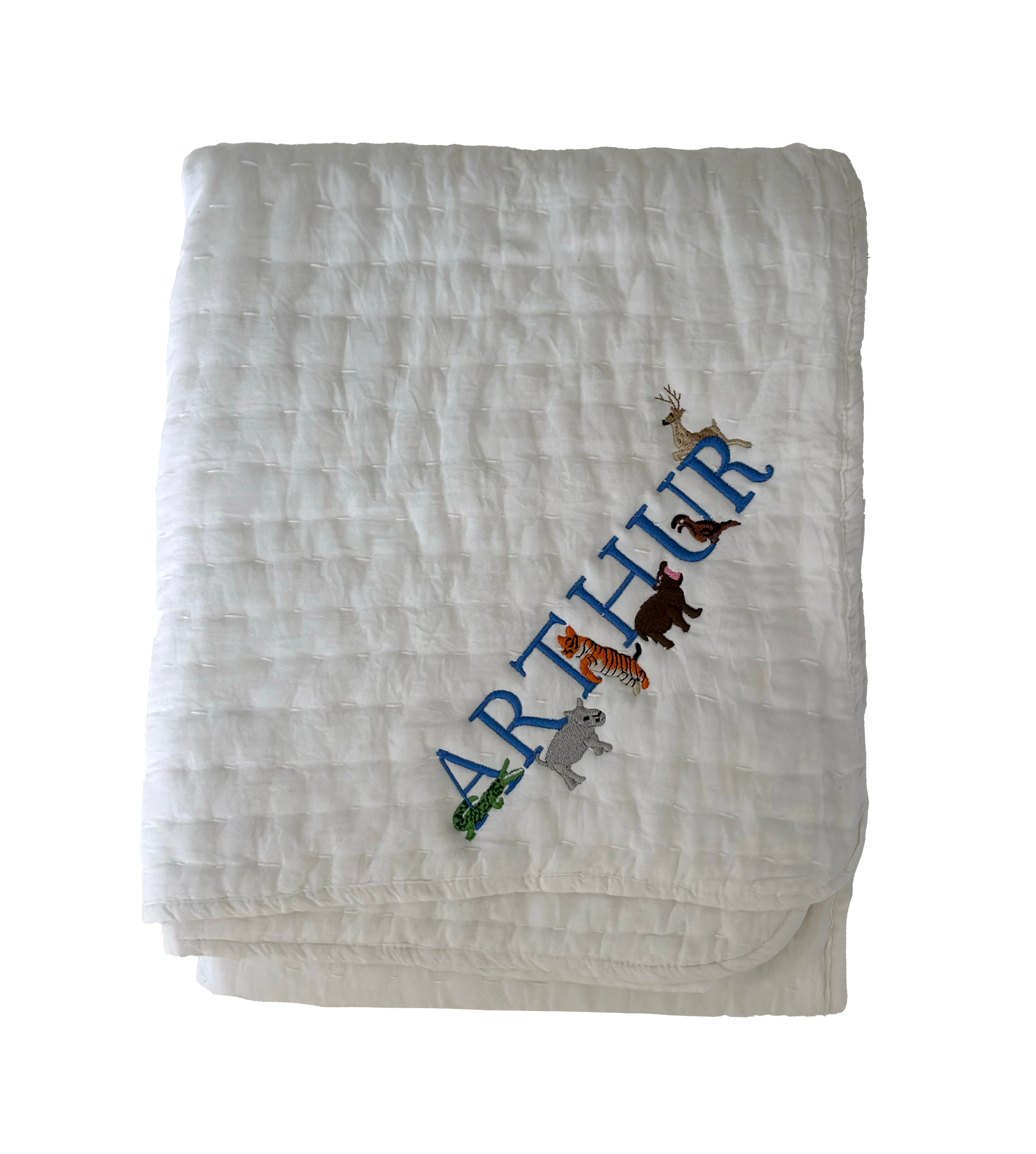 Animal Letter Baby Blanket