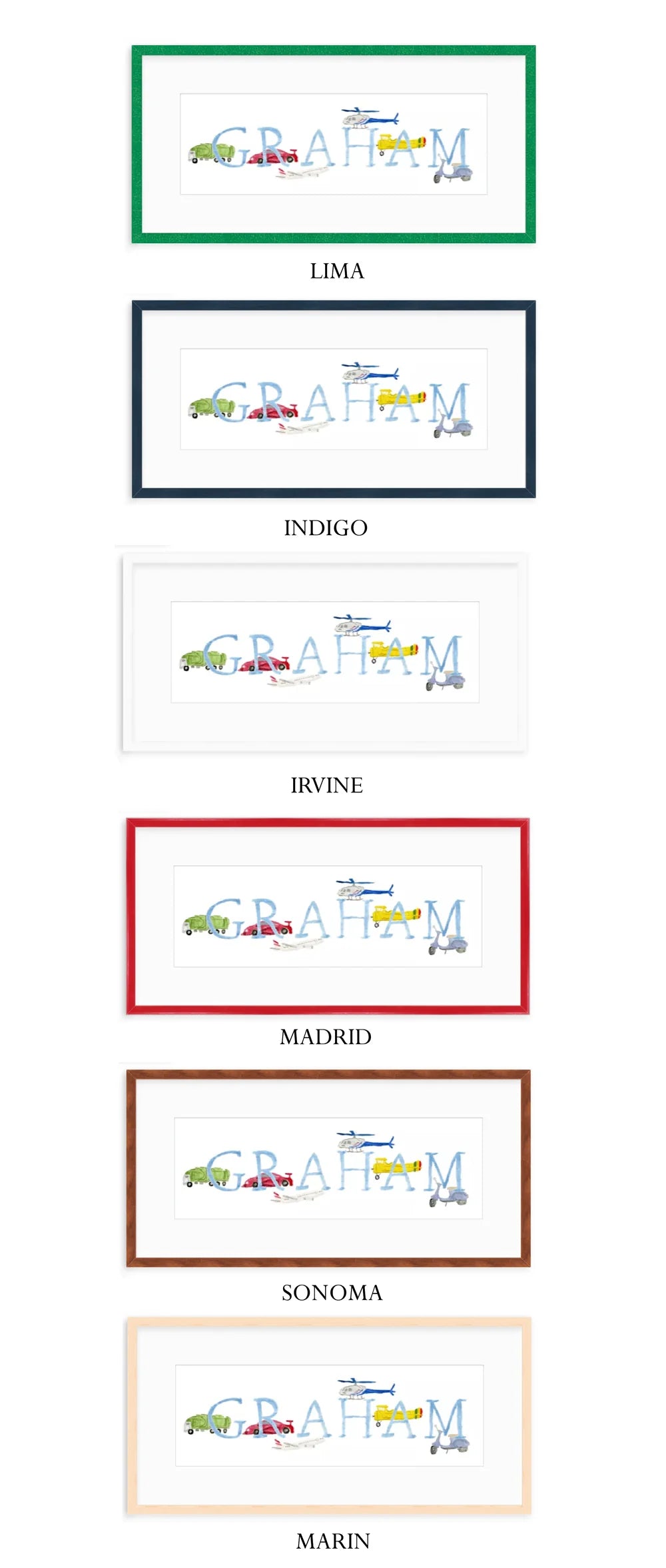 Nursery Animal Name Print