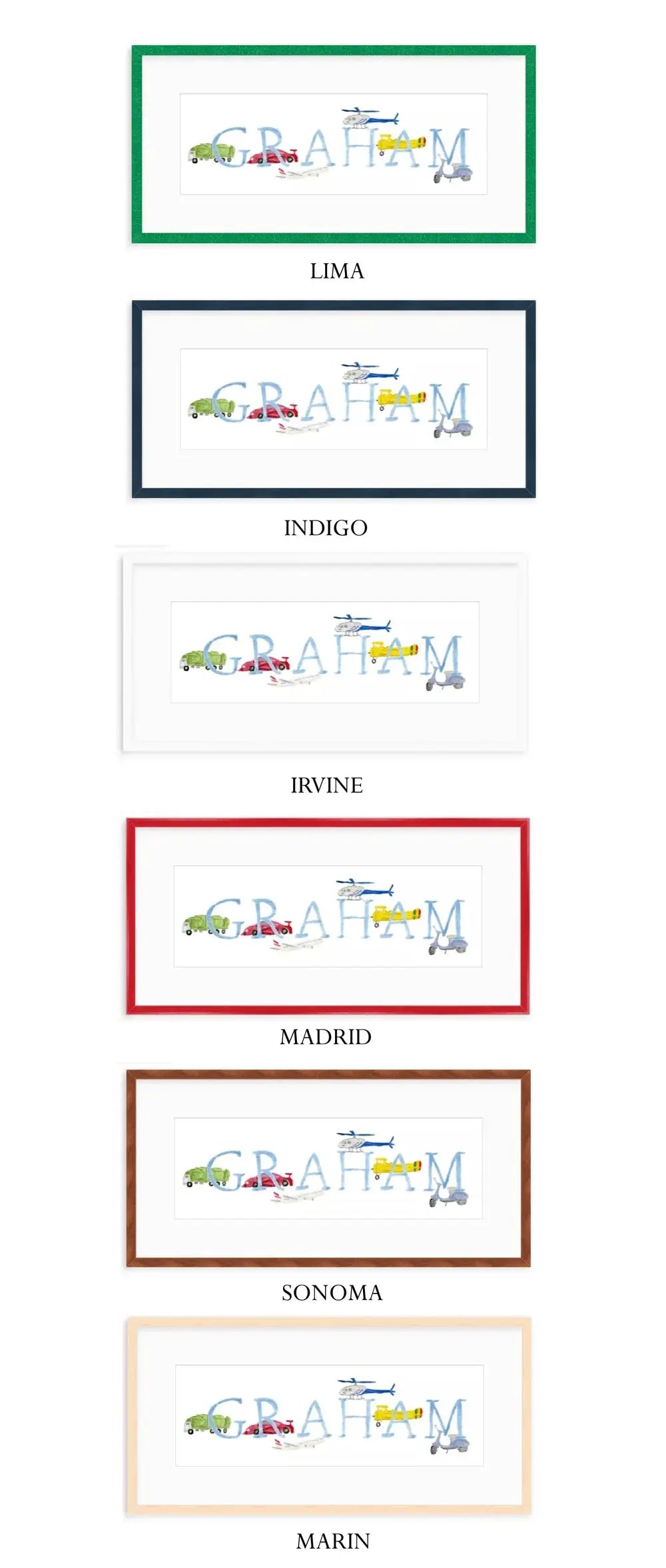 Nursery Animal Name Print