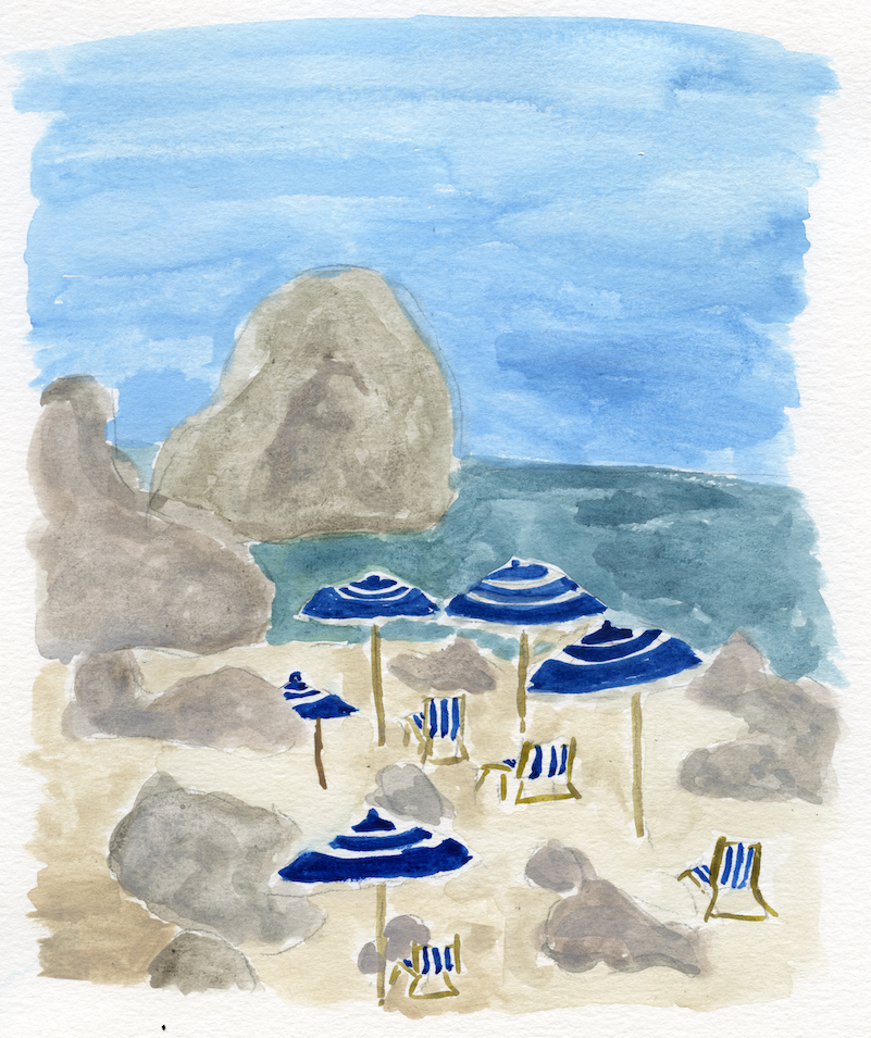 Original Dolce Vita Beach Painting