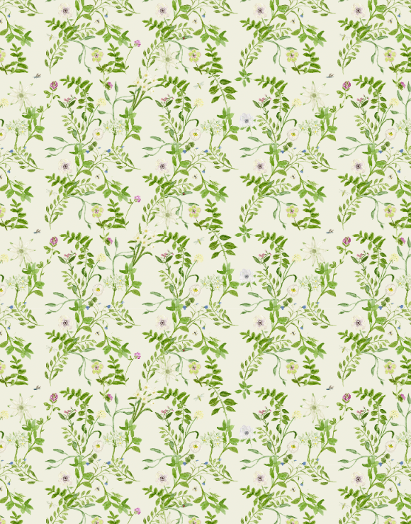 Backyard Greenery Wallpaper