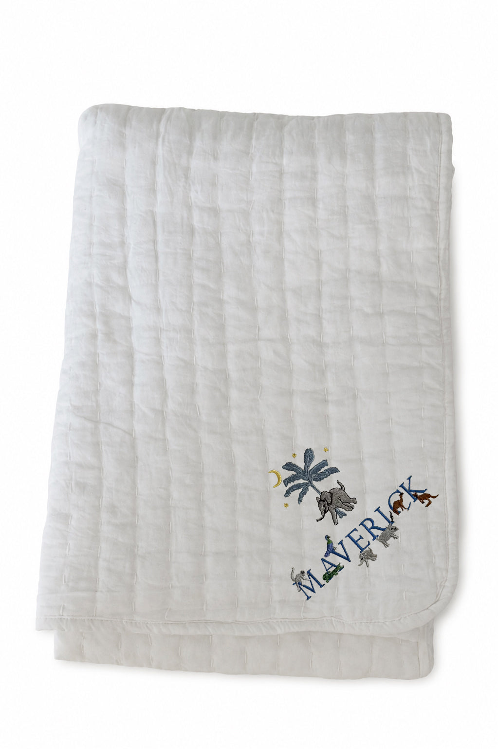Animal & Animal Letter Baby Blanket