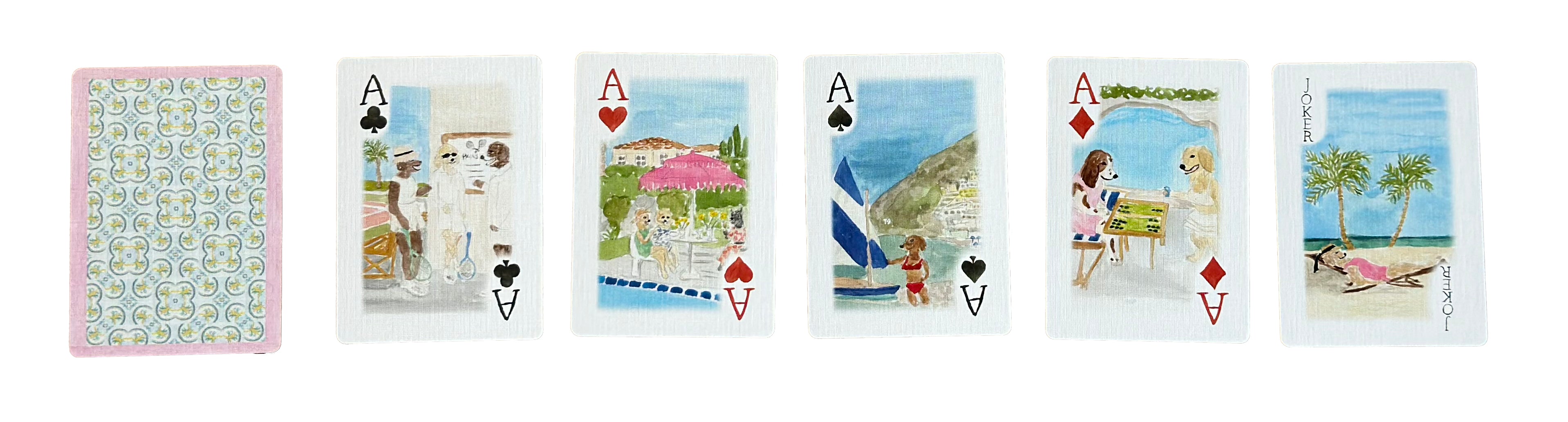 Dog Days of Summer Playing Cards