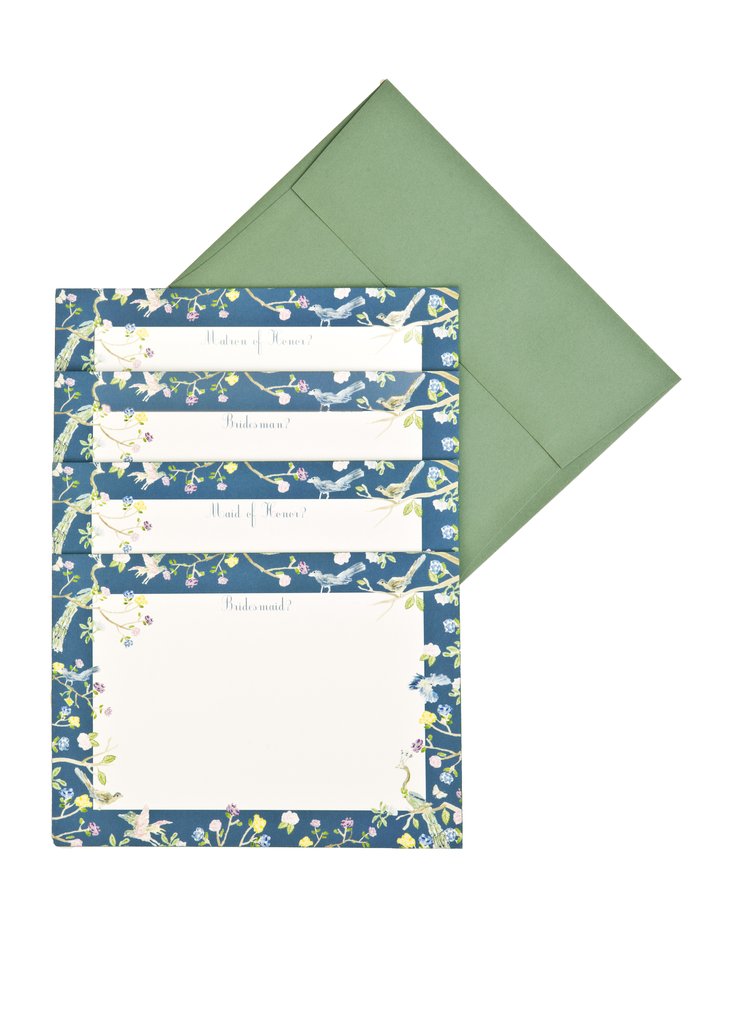 Bridesmaids Cards in Floral