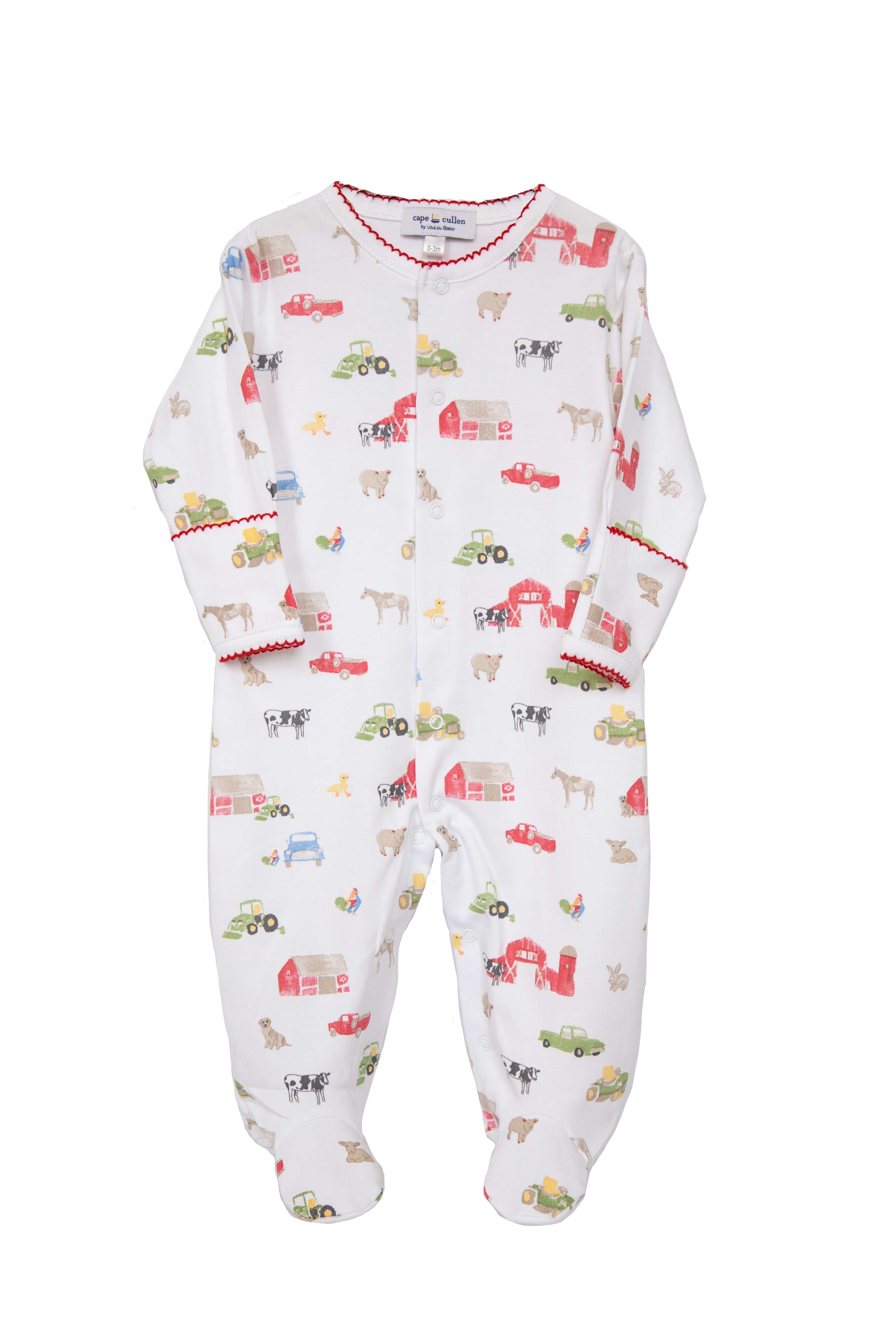 Farm Print Footie