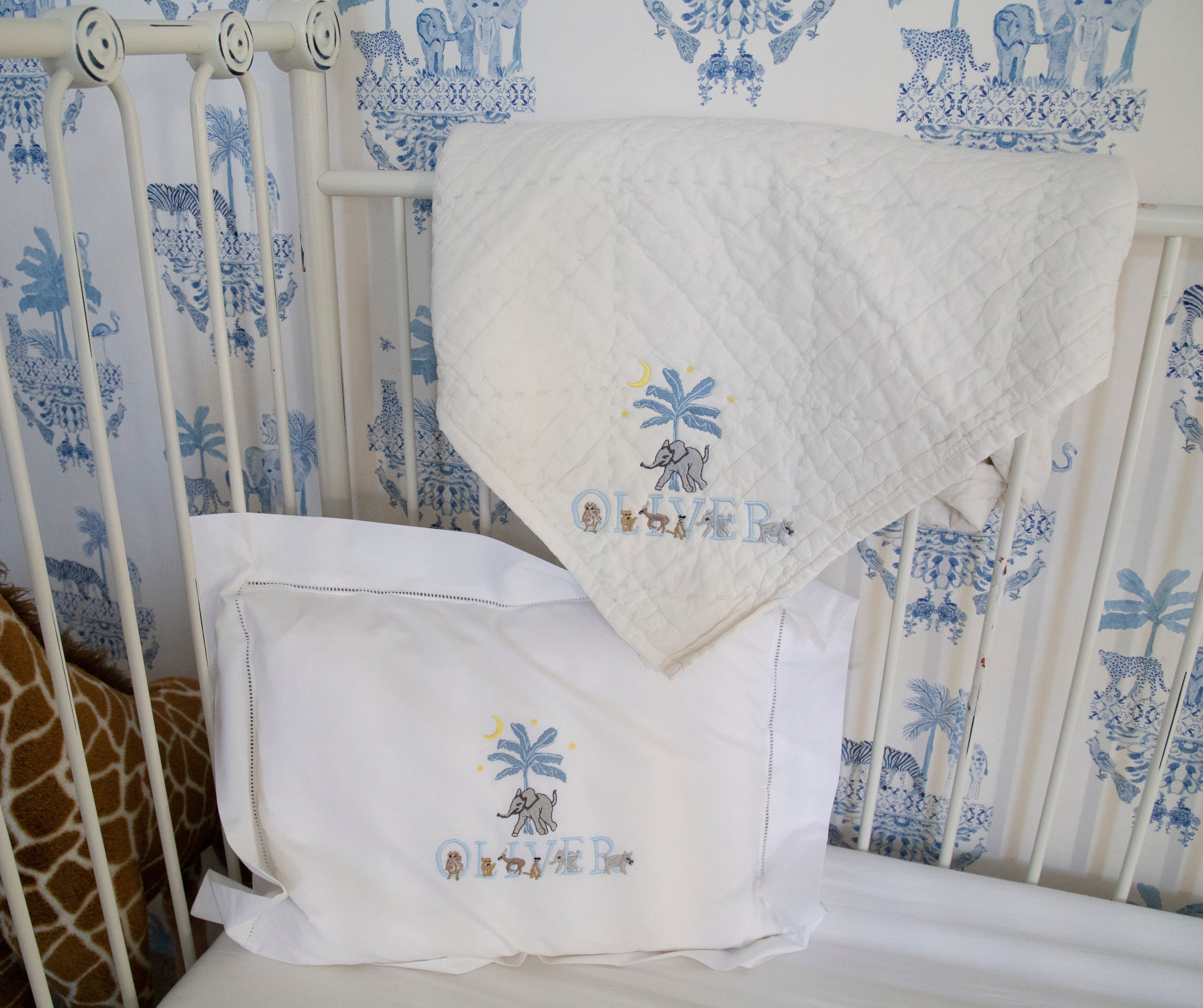 Animal & Animal Letter Baby Blanket