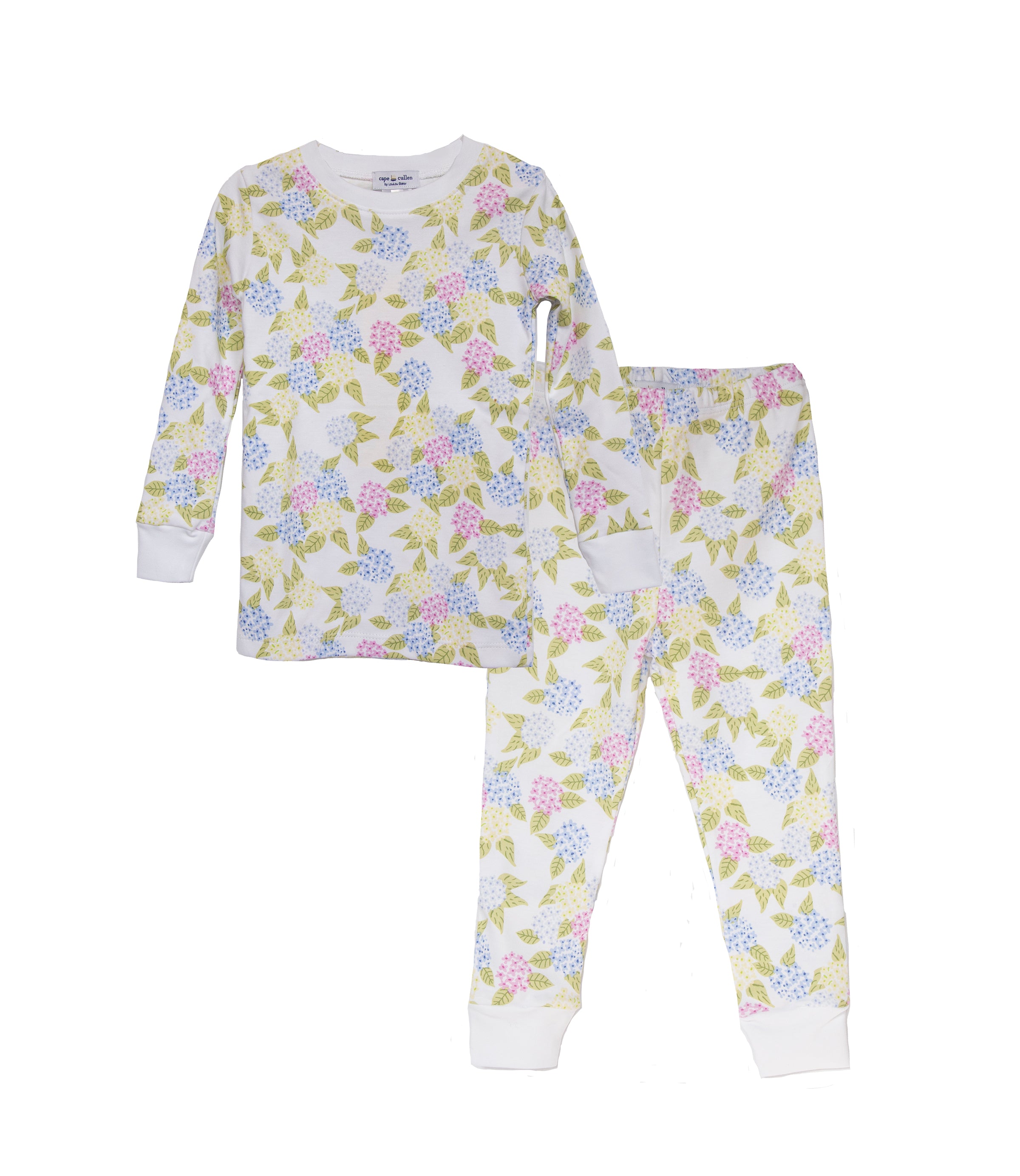 Hydrangea Print Pajama Set