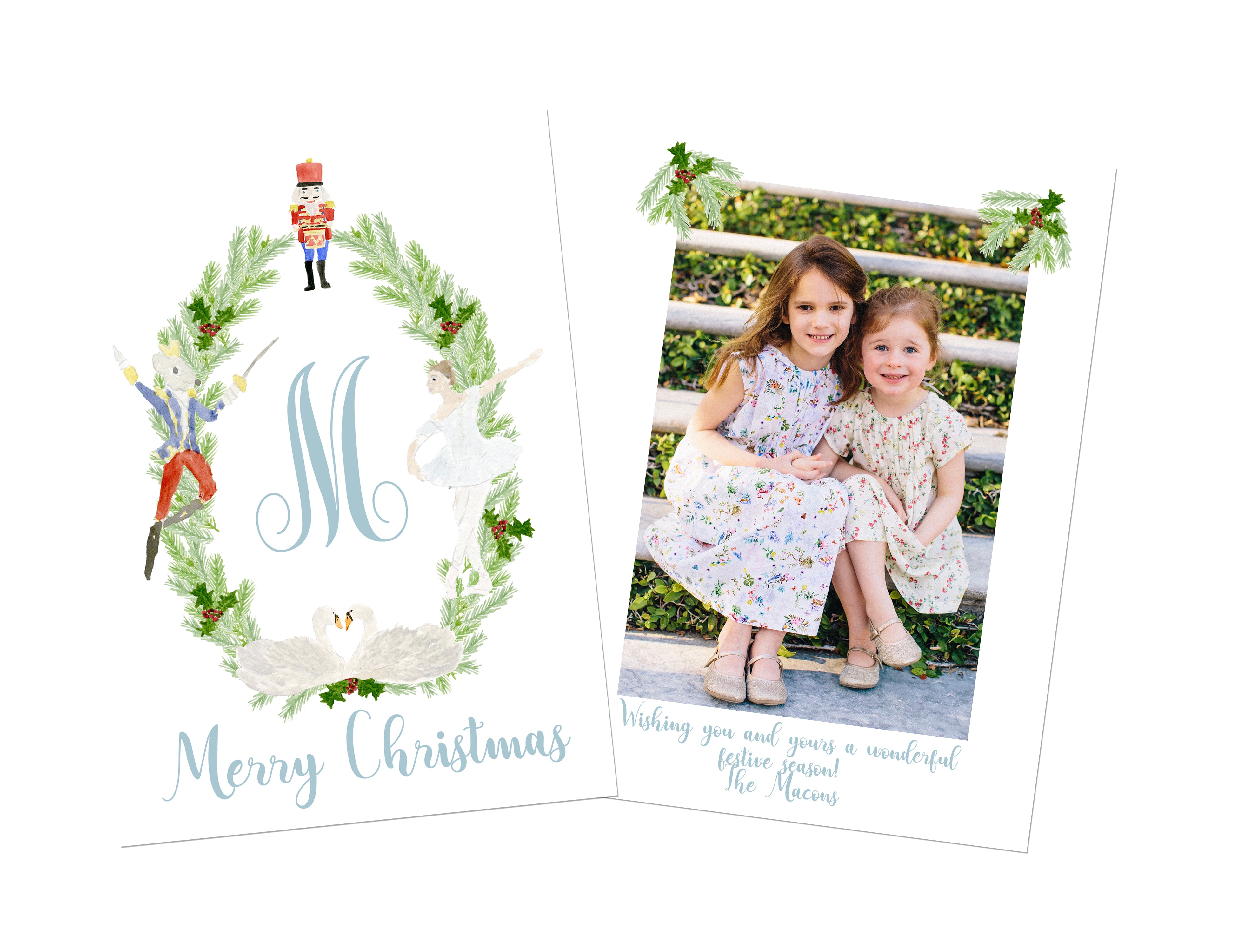Nutcracker Custom Holiday Cards