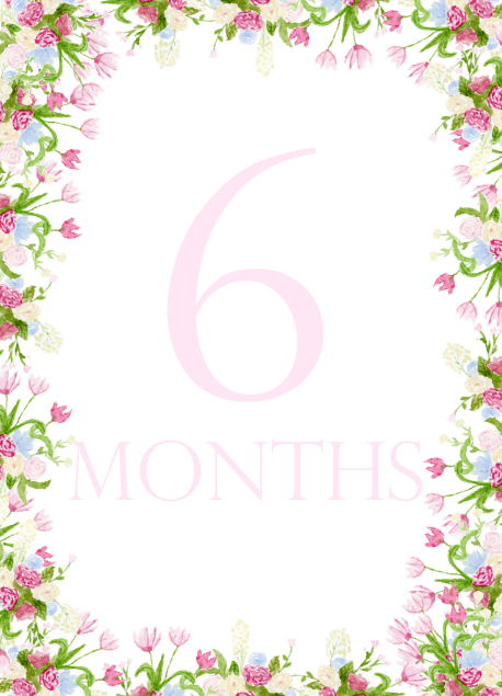 Floral Month Cards