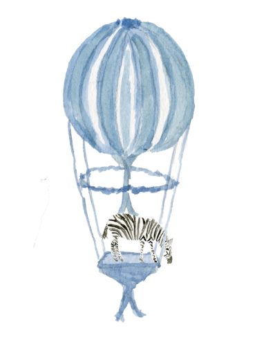 Hot Air Balloon Print