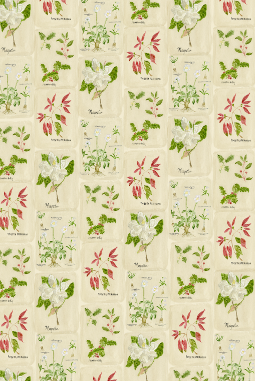 Antique Floral Holiday Gift Wrap