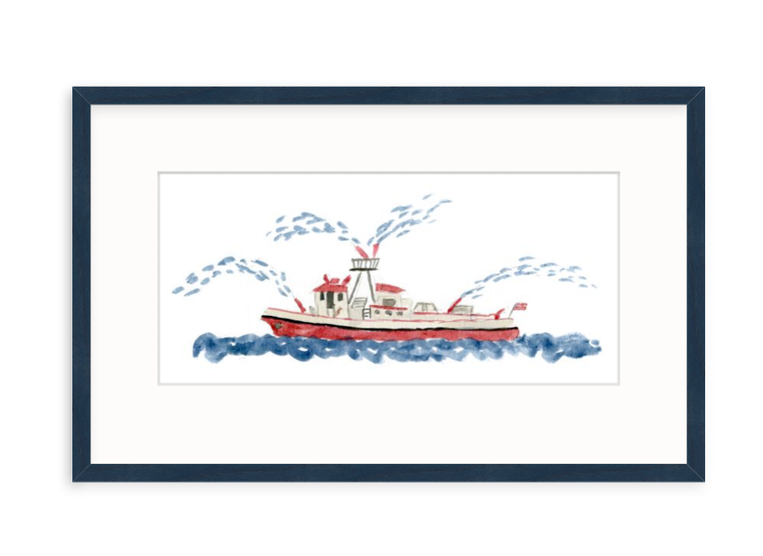 Fire Boat Print