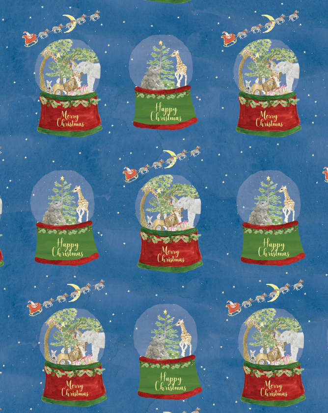 Magical Snow Globe Gift Wrap