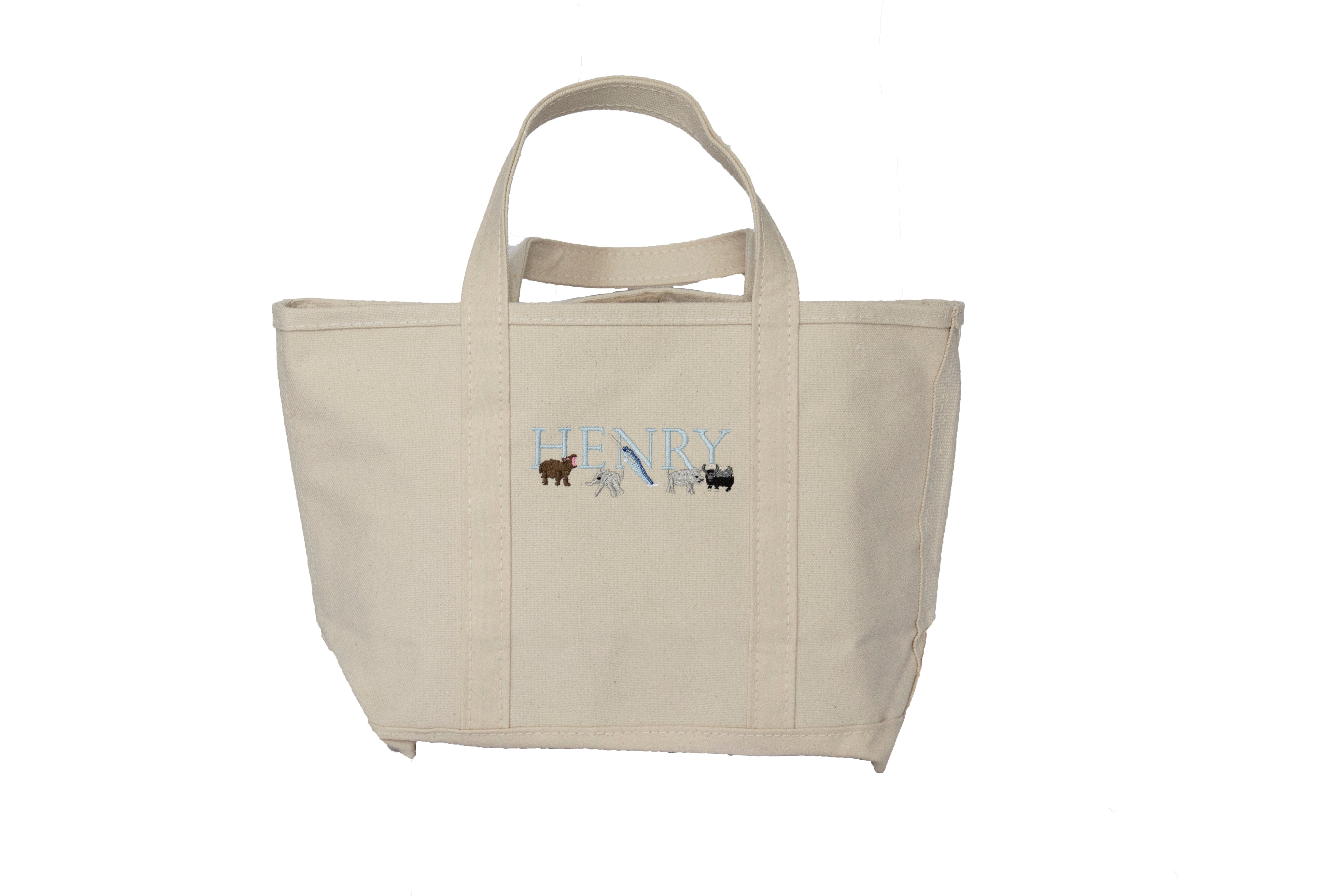 Customized, Embroidered Tote Bag