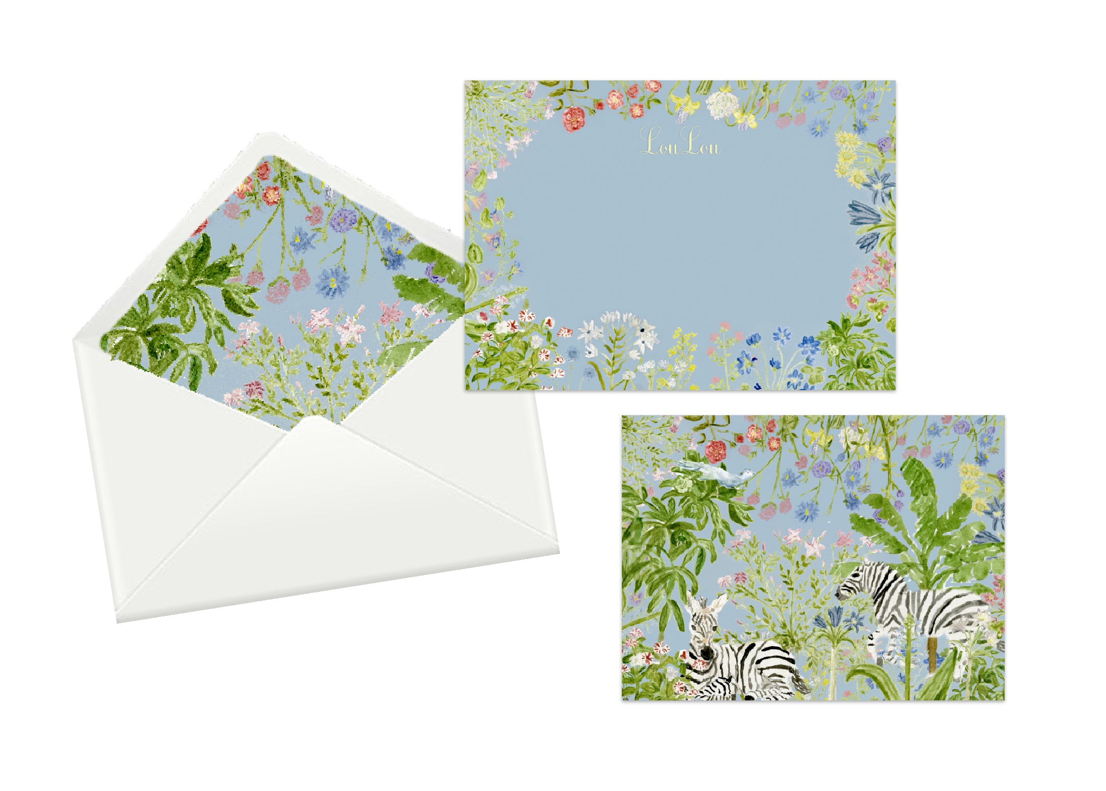 Flora Fauna Stationery Set