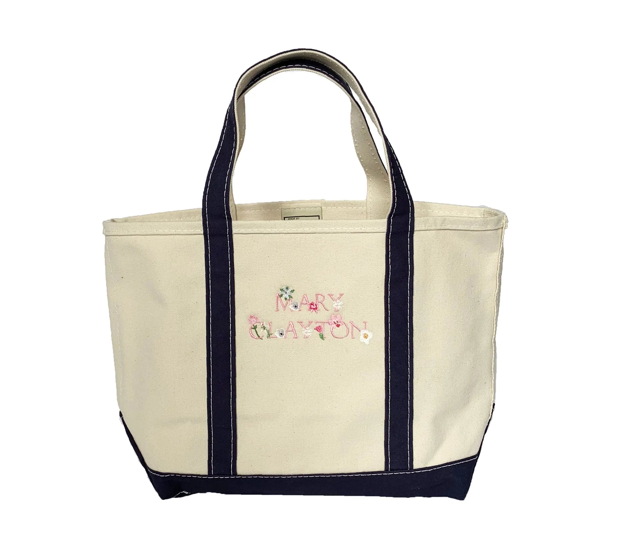 Customized, Embroidered Tote Bag