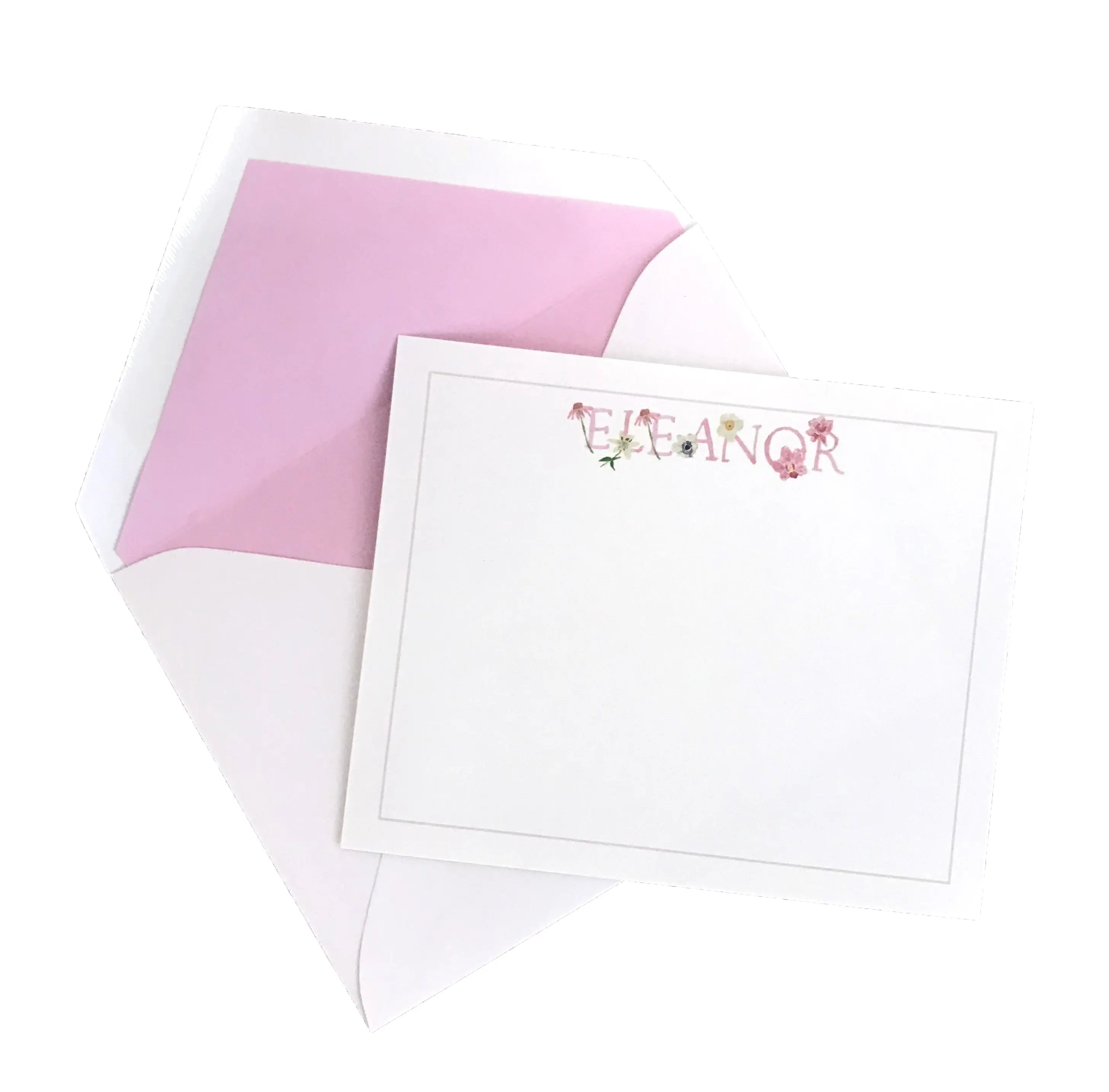Floral Letter Stationery Set