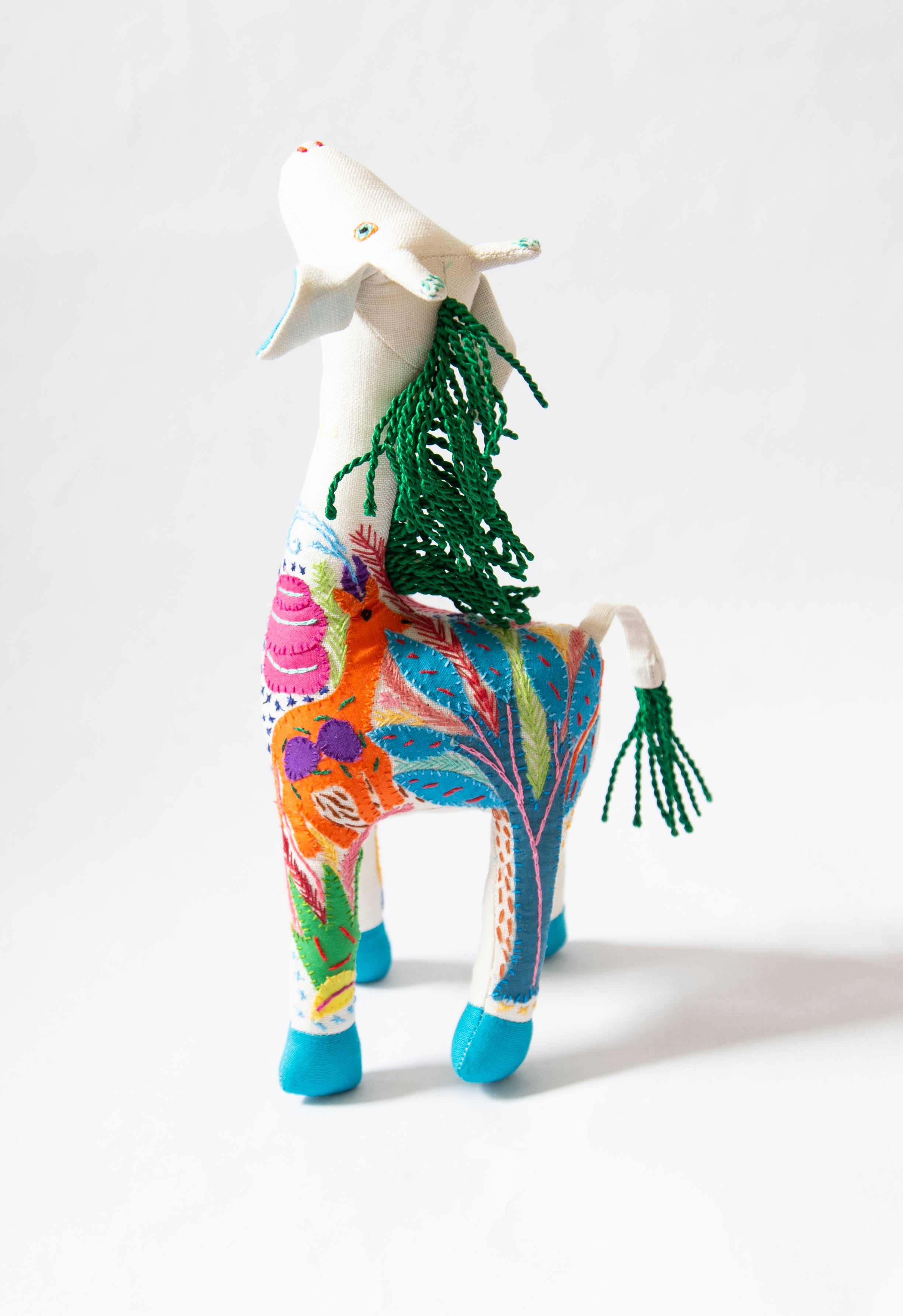 Small Hand Stiched Stuffed Giraffe