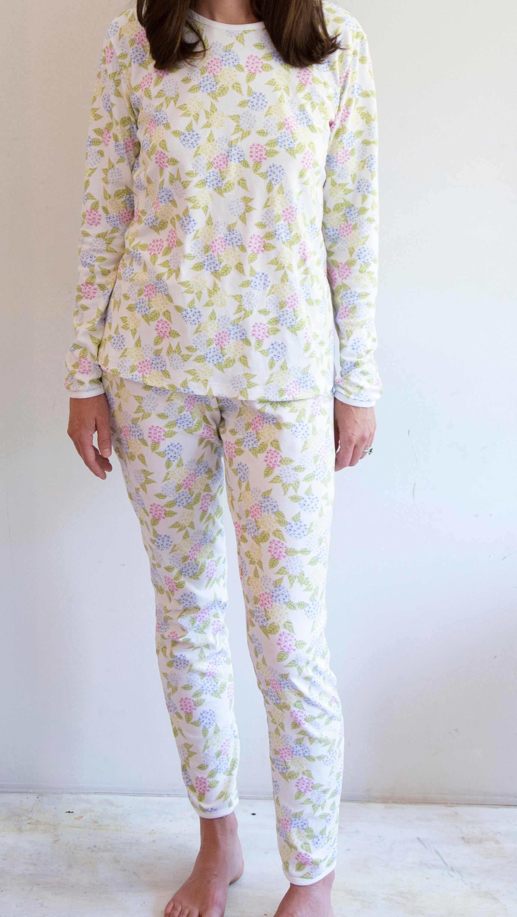 Women's Hydrangea Pajama Set