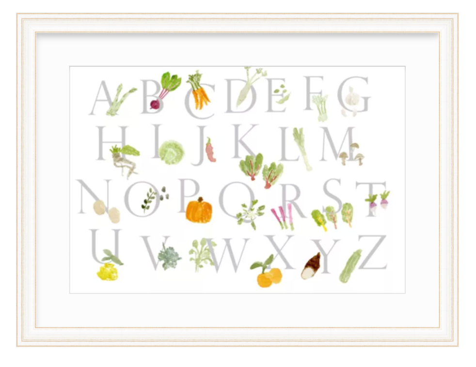 Vegetable Alphabet Print