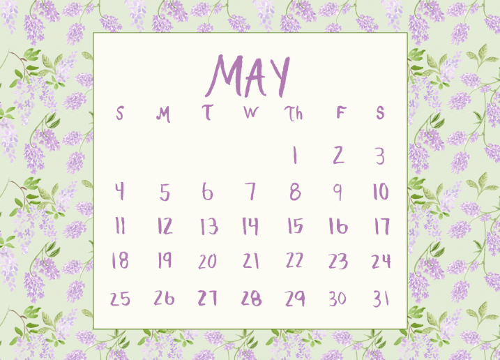 2025 Floral Calendar