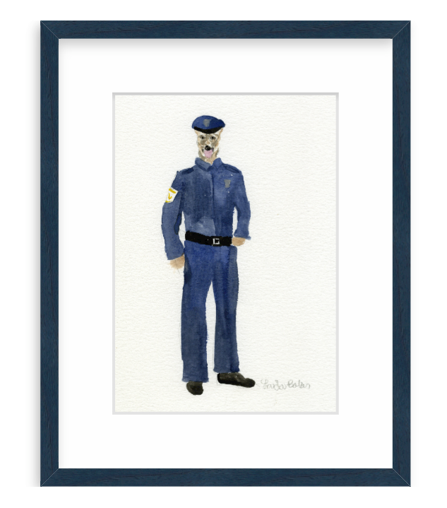 Police Dog Original Painting