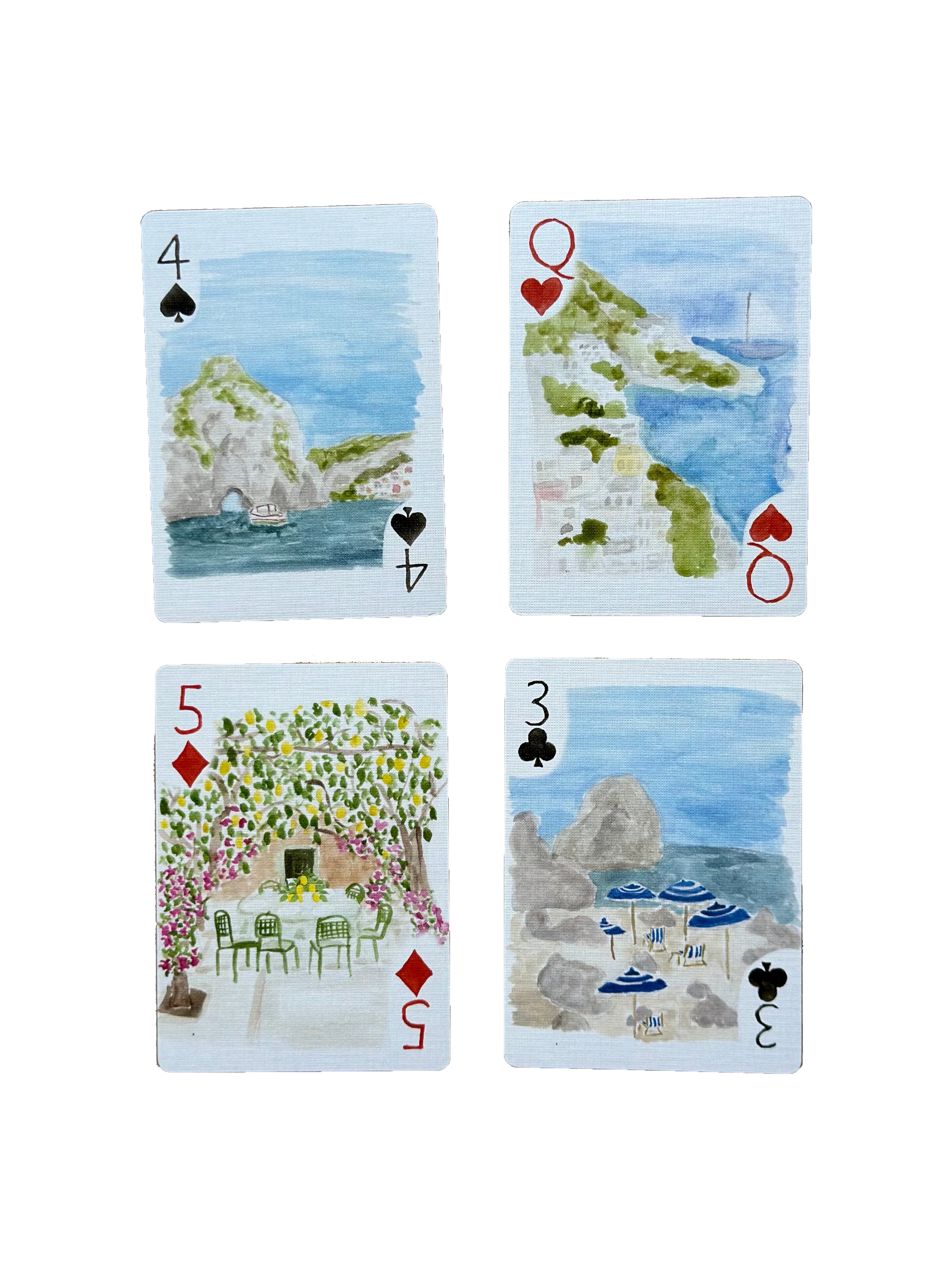Italian Riviera Playing Cards