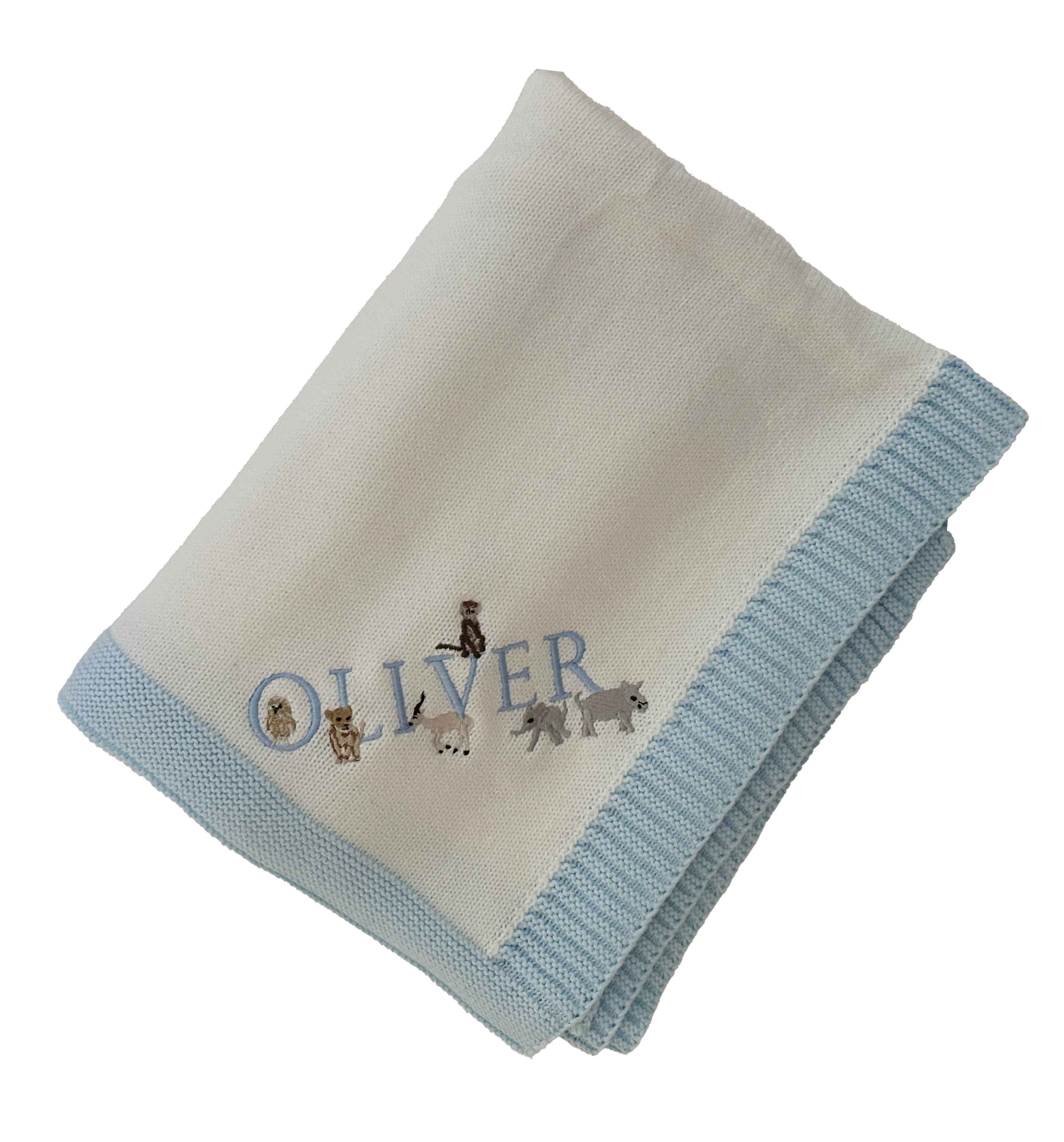 Monogram Alphabet Blanket