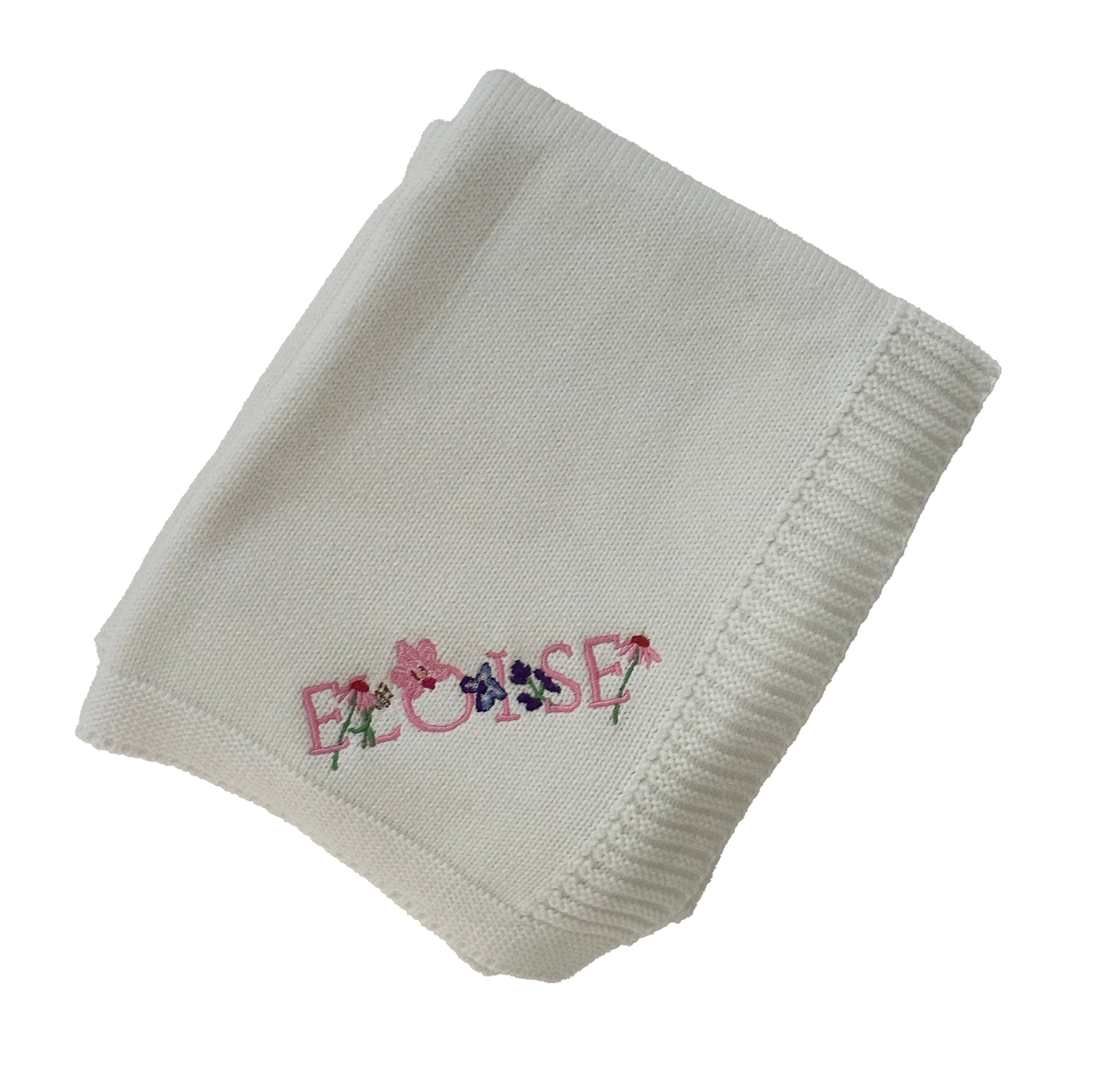 Monogram Alphabet Blanket