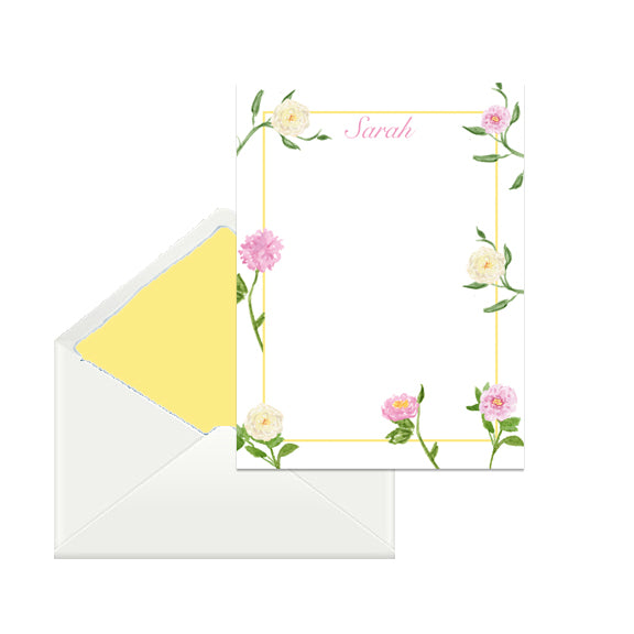 Peony Stationery