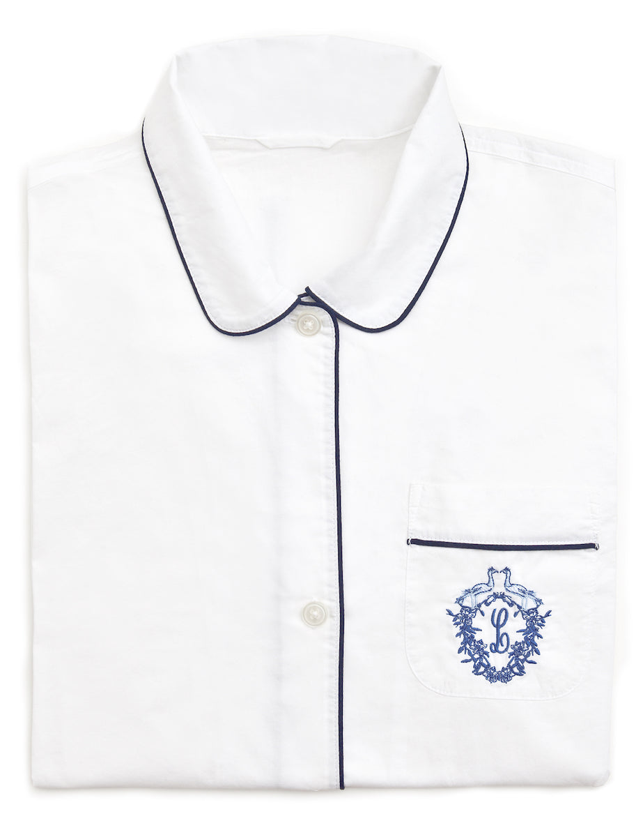 Custom new arrivals embroidered pajamas