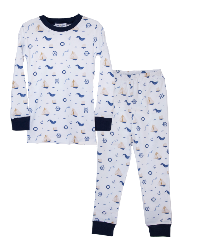 Nautical Two Piece Pajama Set