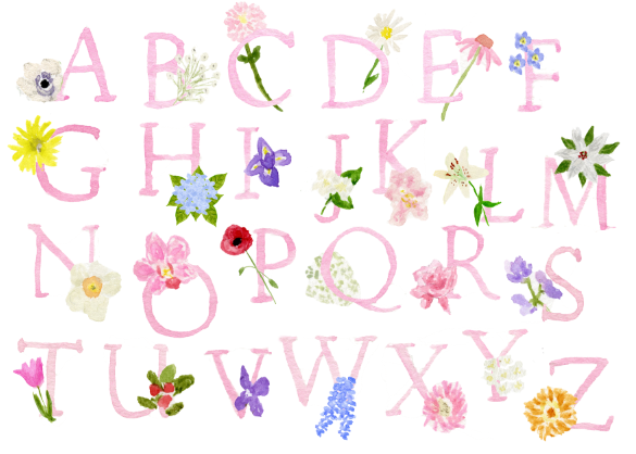 Floral Letter Stationery Set