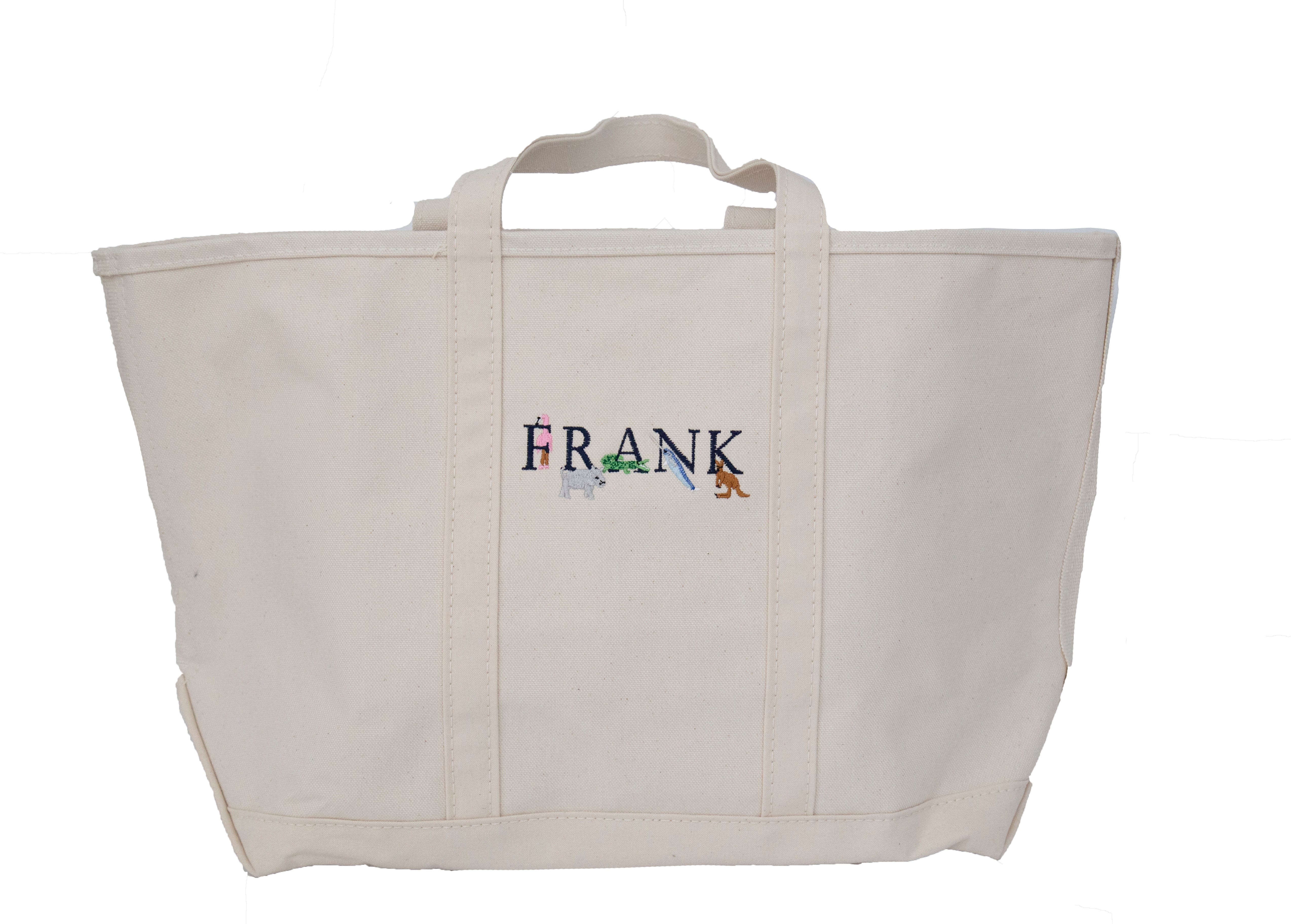 Customized, Embroidered Tote Bag