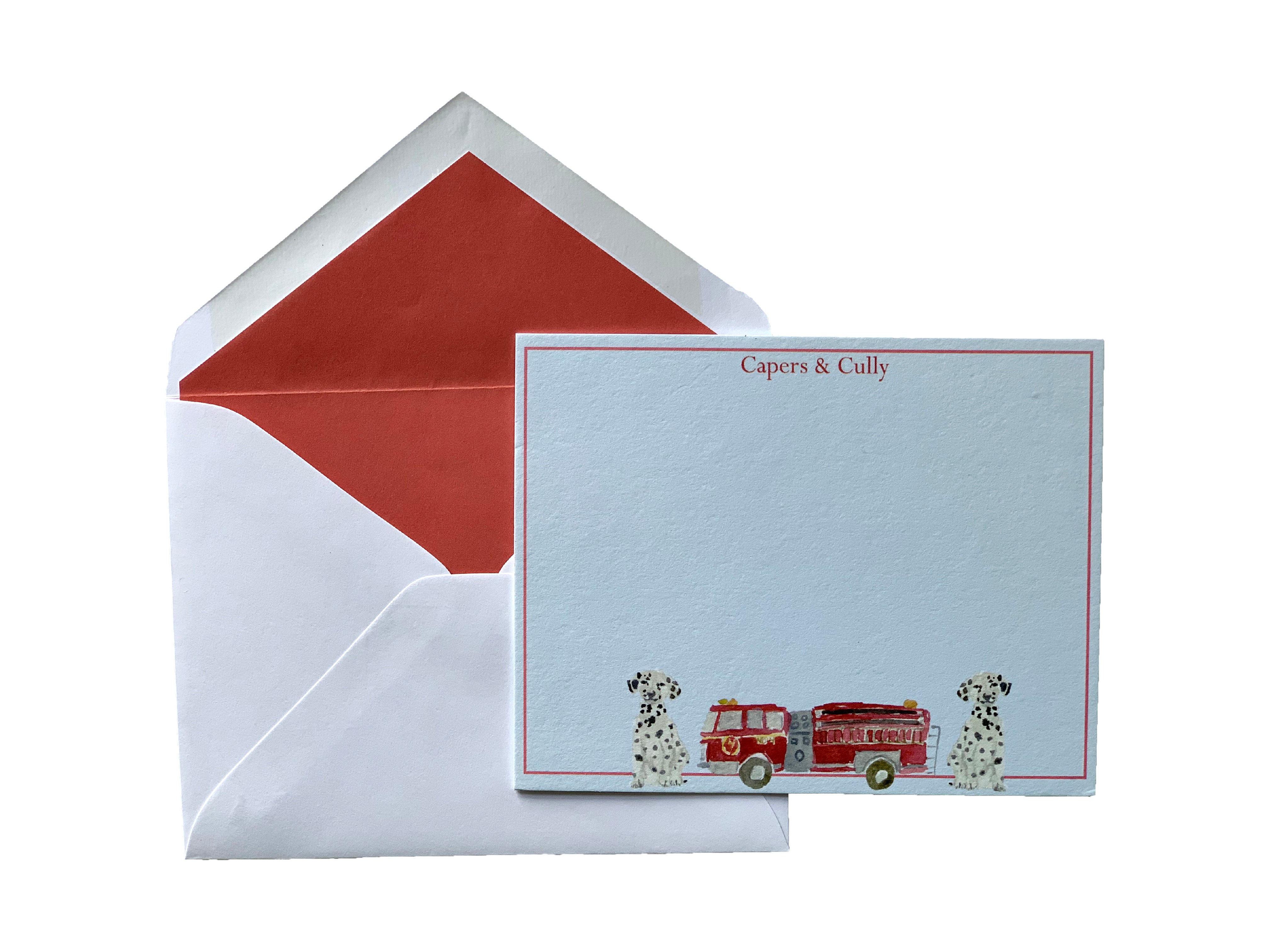 Fire Truck Stationery Set