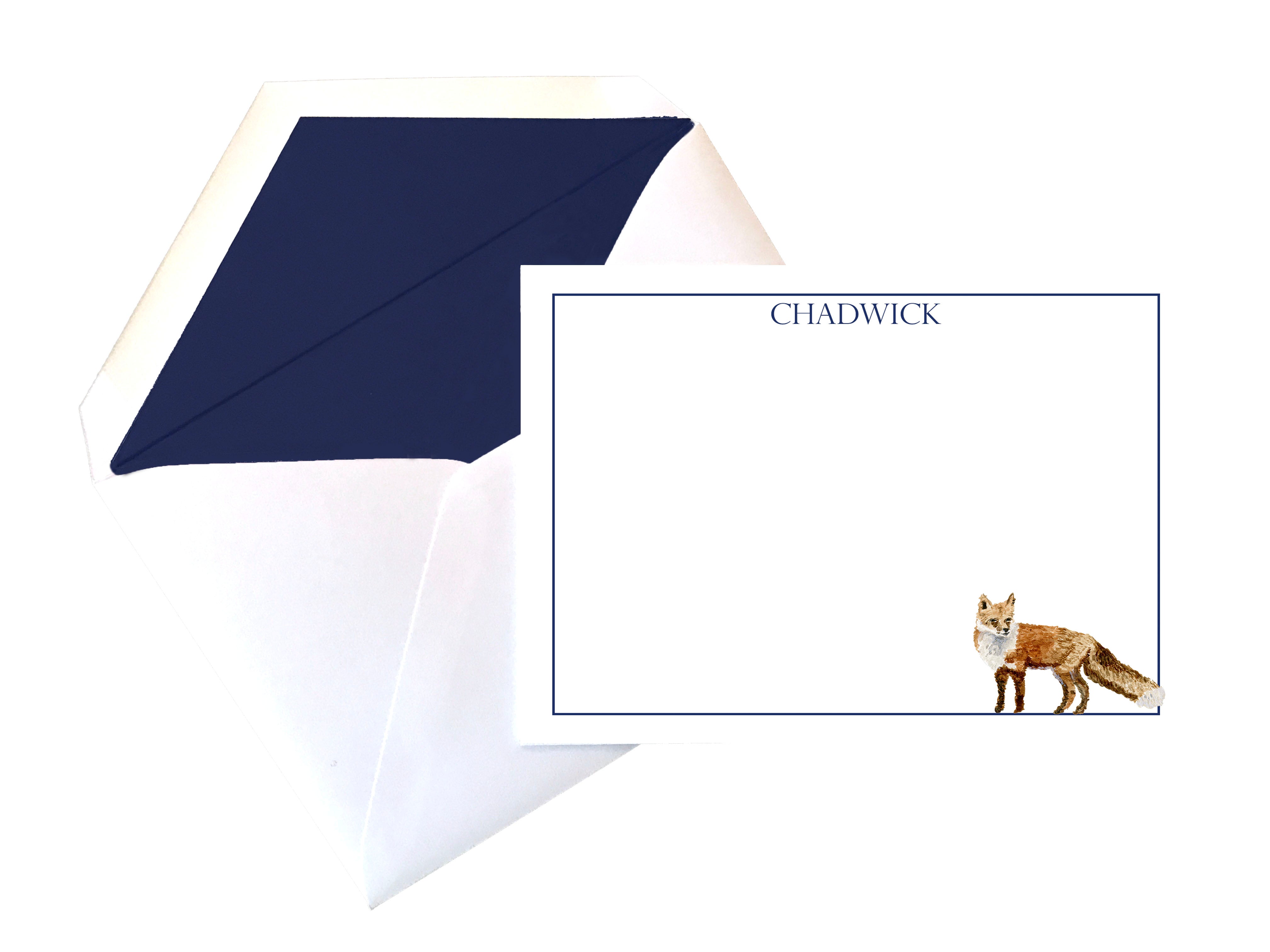 Fox Stationery Set