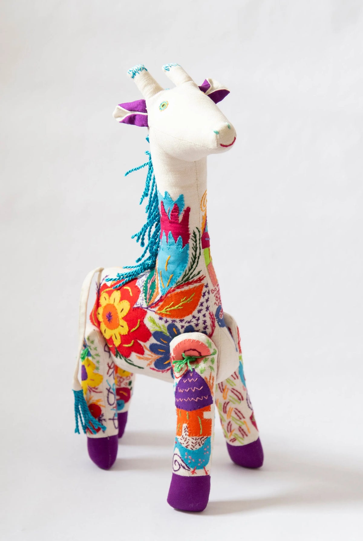 Large Hand Stitched Giraffe