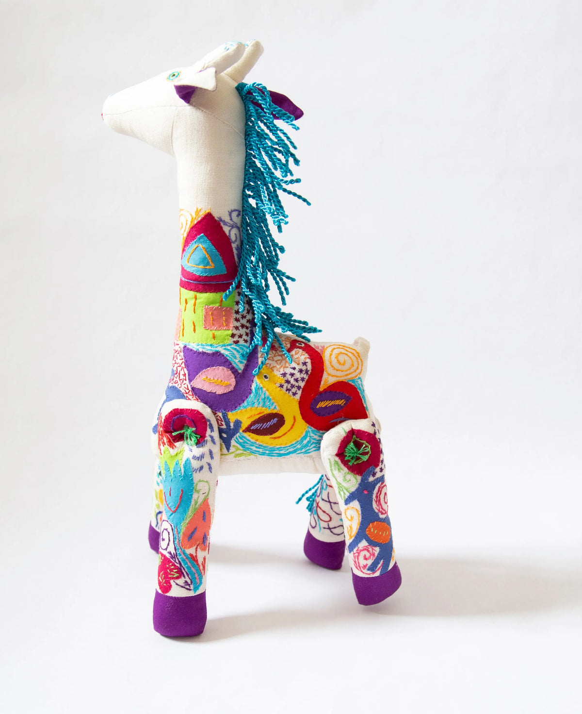 Large Hand Stitched Giraffe