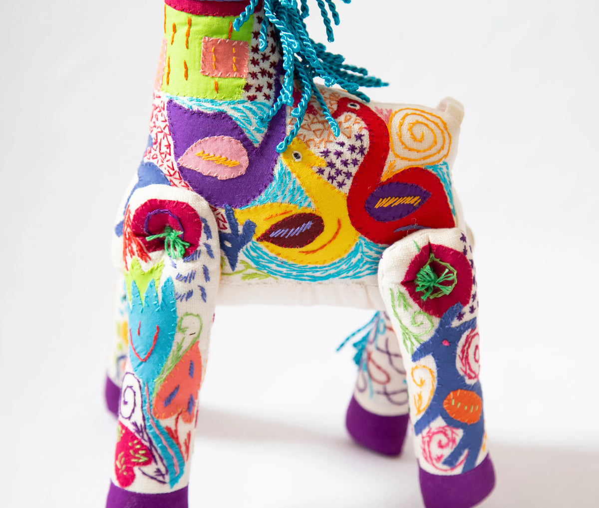 Large Hand Stitched Giraffe