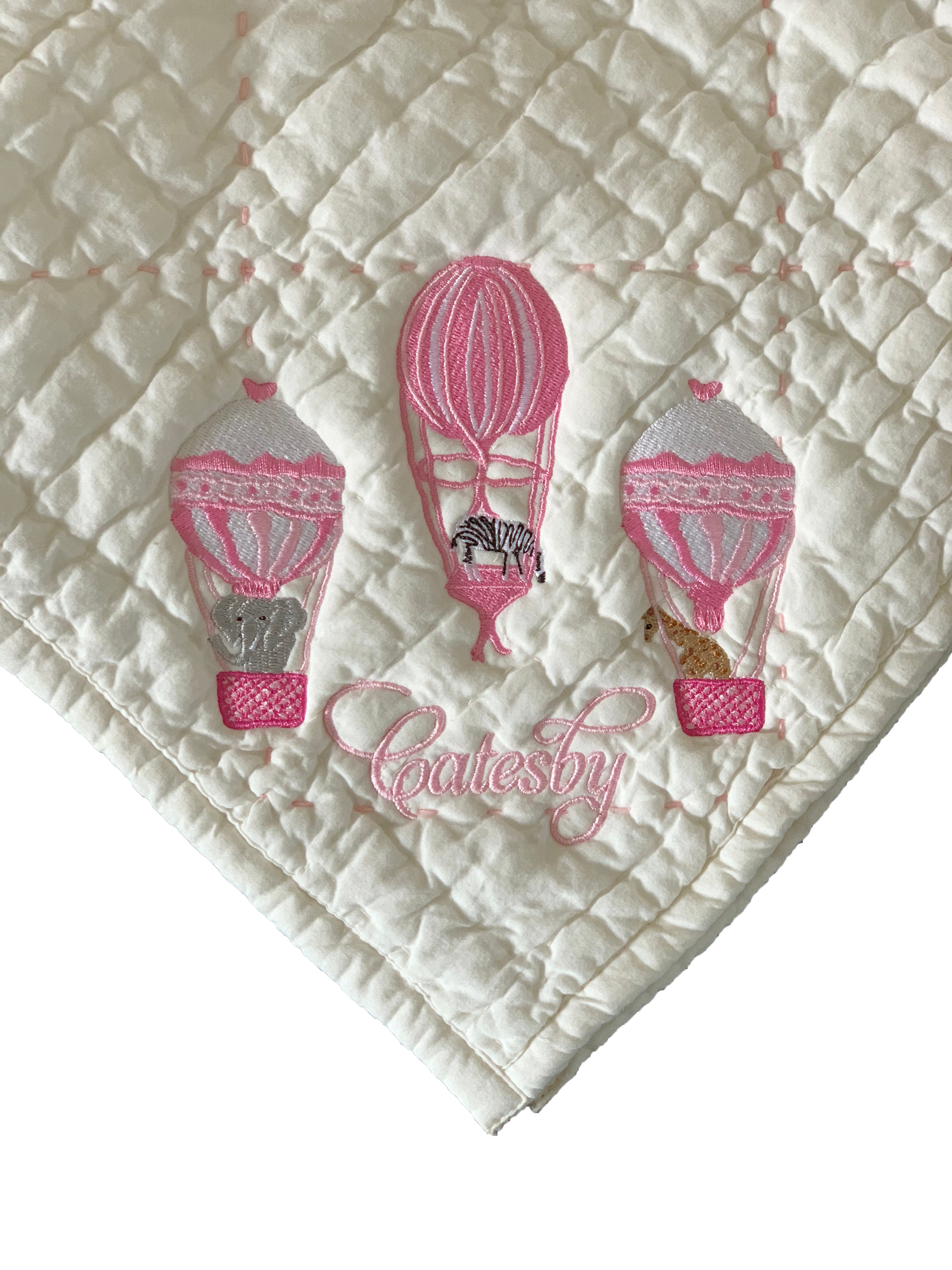 Hot air 2024 balloon baby blanket